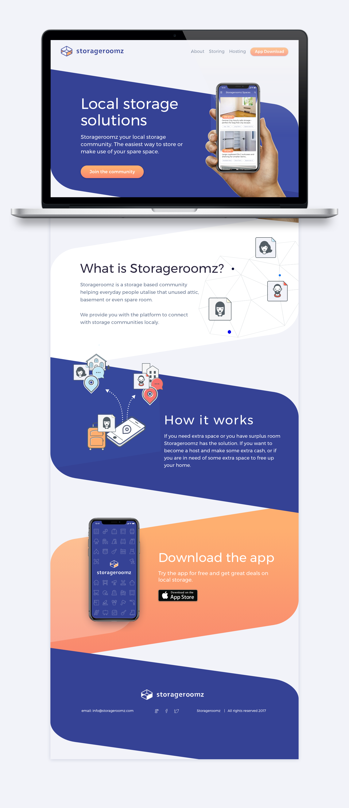 Storageroomz Web Mock up